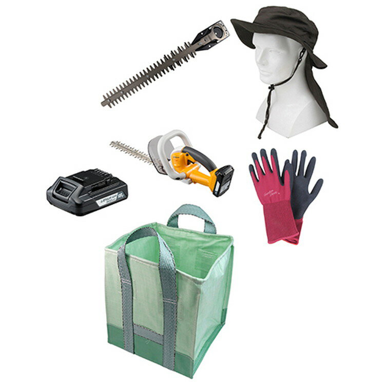 京セラ(リョービ) 充電式ヘッジトリマー BHT-1803L1 666052A & ヘッジトリマー用刃物 高級刃 360mm 6730987 & 18Vリチウム...