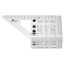 シンワ 2×4止型定規アルミ 62116【取寄品】