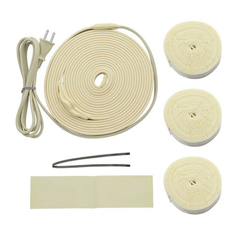 ★【在庫限り】GAONA これカモ 凍結防止ヒーター 6m サーモスタットつき (水道管の凍結防止 金属管用) G..