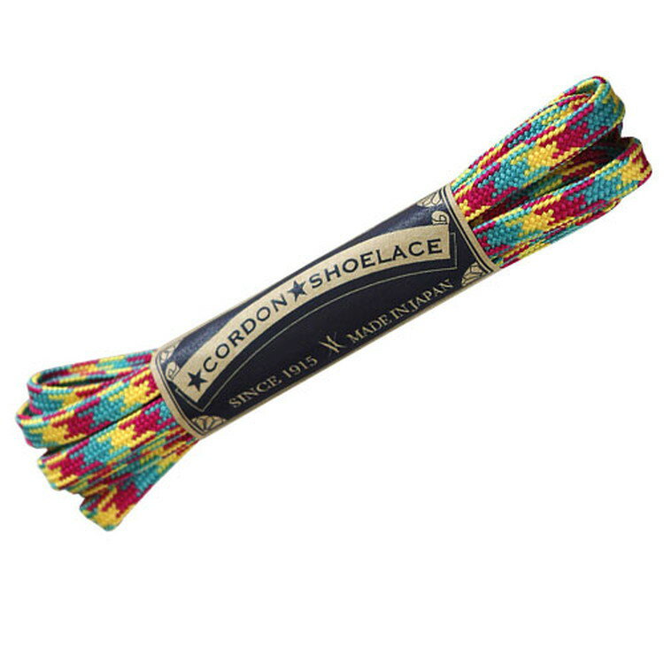 こるどん 靴紐 迷彩柄コードMイエロー CSL-31 120cm【取寄品】