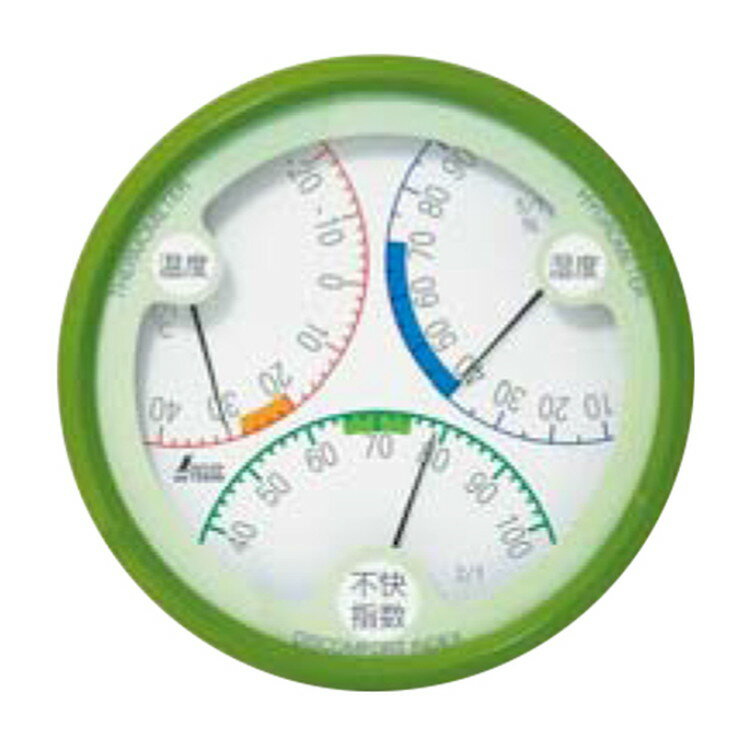 シンワ温湿度不快指数計R-2丸型7...
