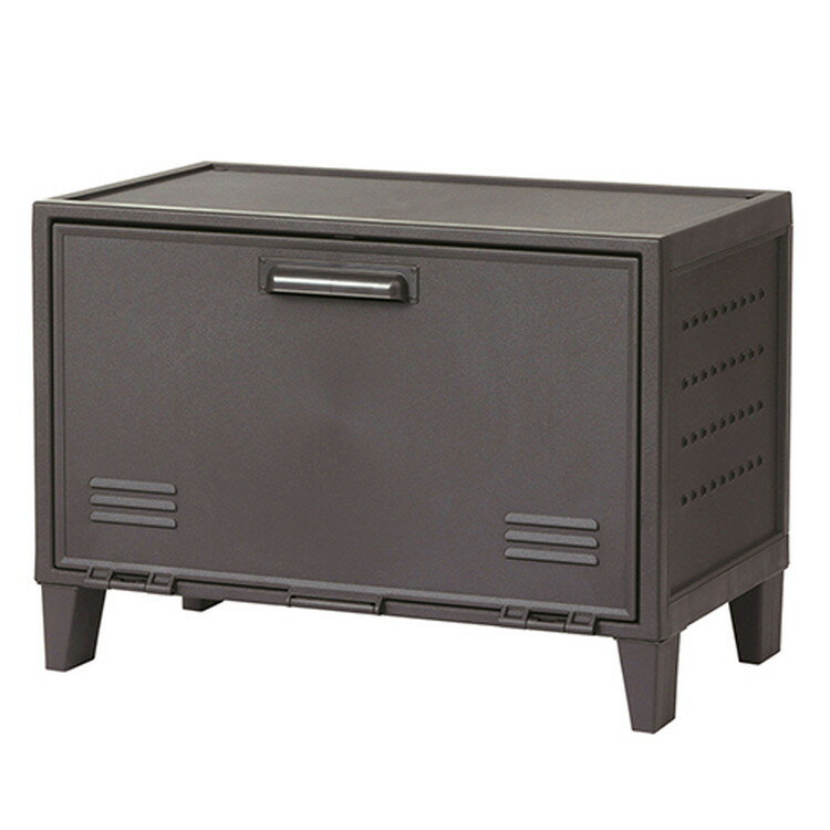 天馬 フィッツ ペグキャビネット ワイド ダークグレー【取寄品】