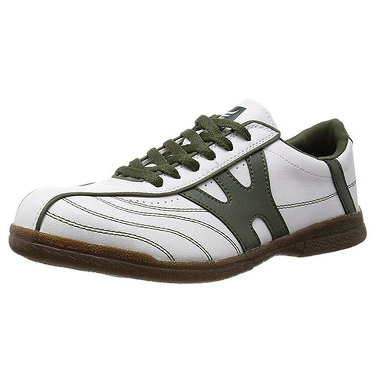 おたふく手袋 ワイルドウルブス(JSAA認定プロテクティブスニーカー/鋼鉄先芯)WW-101 ホワイト×オリーブ..