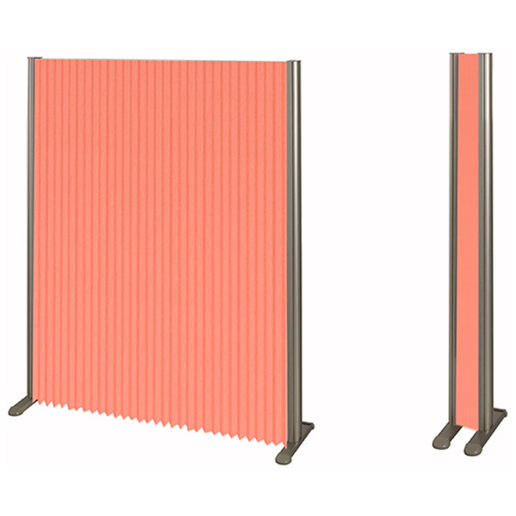 フルネス プリーツパーテーション プリティア ロング丈 L7072 W90xH120cm オレンジ