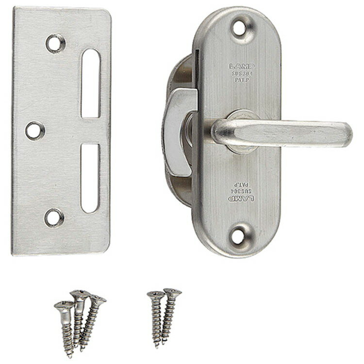 スガツネ工業 ステン引戸面付カマ錠 HHC-85