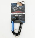 【メール便対応】VERTEX(バーテックス) カラビナ ラッジド 6mm 黒&青 VEX-65【キーリング1個付き】
