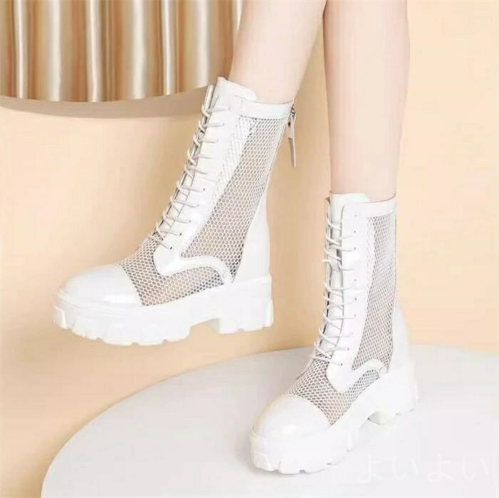 【送料無料】大きいサイズ サンダル シューズ カジュアル 美脚 サマーブーツ 厚底 ブーツサンダル メッシュ レディース