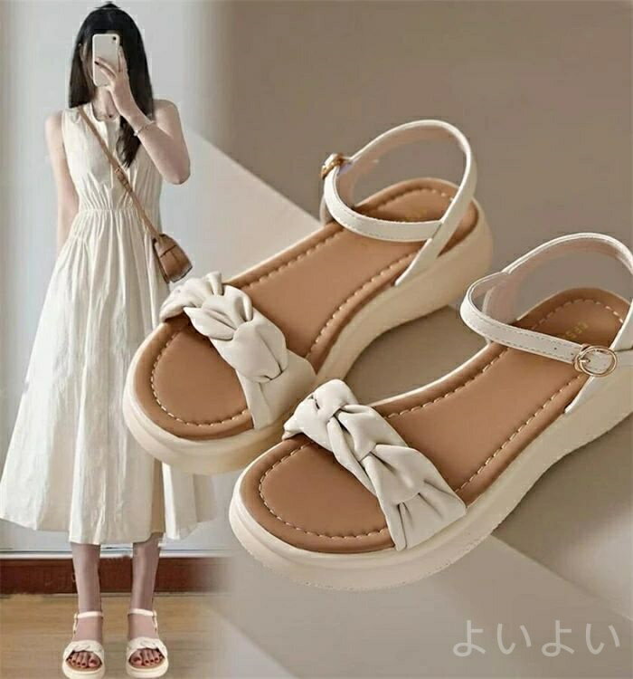 【送料無料】軽量 カジュアル 旅行 夏靴 人気 おしゃれ きれいめ 痛くない ローヒール ストラップサンダル レディース