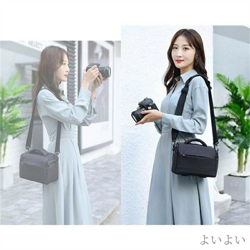 【送料無料】記念日 お出掛け 持ちやすい 便利 大容量 カメラケース 一眼レフ用 ミラーレス ショルダーバッグ カメラバッグ