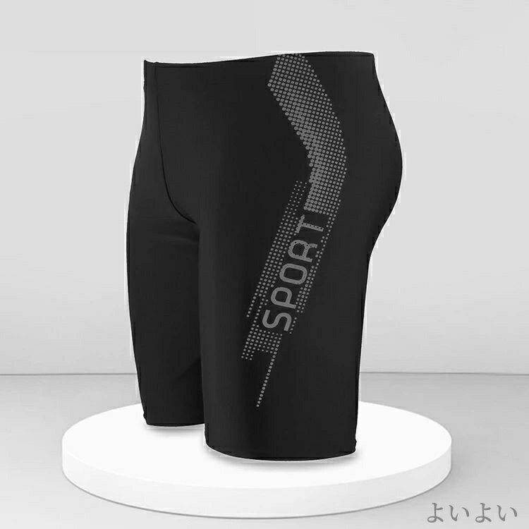 【送料無料】競泳用水着 ハーフスパッツ UVカット スイミングパンツ ジム スイムウ...