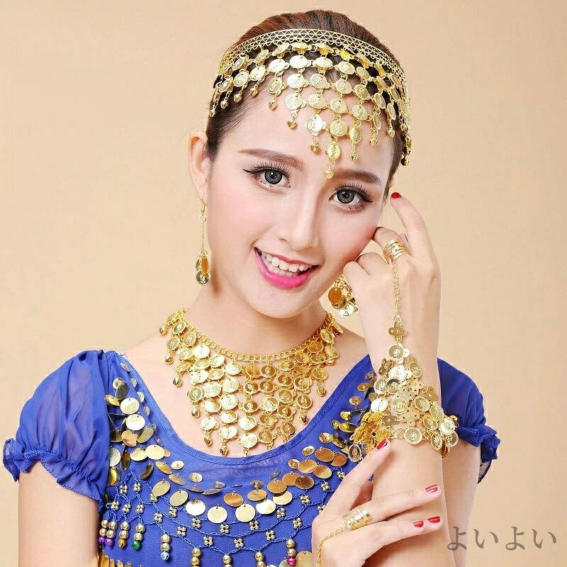 【送料無料】三角 揺れる コイン 衣装小物 ベリーダンス 髪飾り 婦人 女性 レディ...