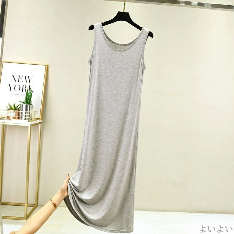 【送料無料】スリップ ペチコート ノースリーブ 3丈さ選べる タンクトップ 透け防...