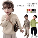 【送料無料】カラフル インナー 無地 ハイネック タートルネック ニットトップス ニット 子供用 全10色 ニット プルオーバー ニットソー