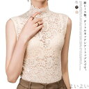 【送料無料】総レース 大きいサイズ 春夏 40代 30代 20代 レース 重ね着 S-5XL ハイネック シアー レイヤード インナー