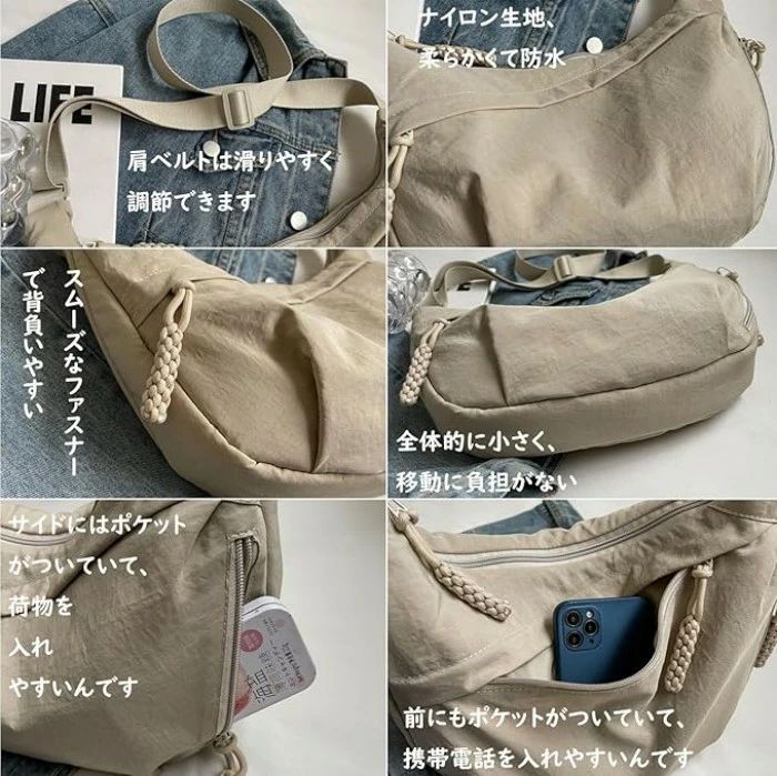 【送料無料】ショルダーバッグ レディース ナイロン 防水 ナイロンバッグ 軽量 斜...