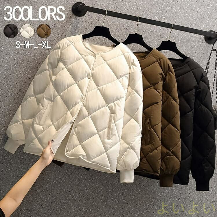 【送料無料】中綿コート レディース アウター 厚手 ダウンジャケット 暖かい 中綿ジャケット ジャンパー パーカー スリム 着痩せ カジュアル 通勤 防寒