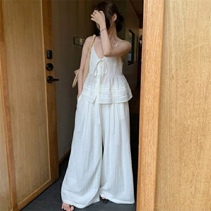 【送料無料】キャミソール セットアップ パンツ セットアップ 2点セット レディース キャミソール tシ..