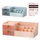 【送料無料】化粧品収納ボックス 机上収納ボックス 卓上収納 オフェス収納 メイクボックス 引き出し 卓上収納ケース 整理整頓 仕切り ペン立て 小物入れ