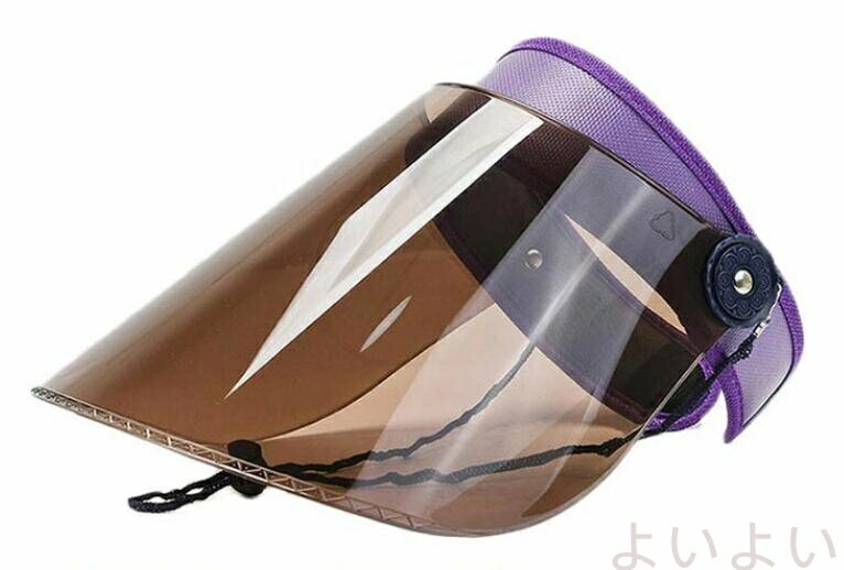 【送料無料】レインクリアバイザー 透明 サンバイザー ワイド 梅雨 雨の日 クリアサンバイザー 自転車用 男女共用 顔が濡れない 雨用バイザー 透明タイプ 帽子