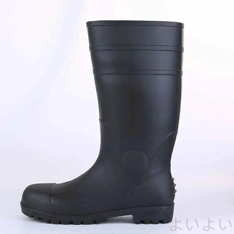 【送料無料】ユニセックス つや消し 安全靴 鋼先芯 ブーツ 安全長靴 ワークブーツ 先芯入り 耐油 抗菌 安全長靴 軽量 男女兼用 防臭 農作業 ガーデニング 軽 3