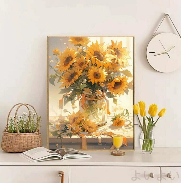 【送料無料】油絵 絵画 母の日 父の日 40*50cm インテリア 油絵 セット 油絵風 壁掛け 美術品 数字 塗り絵 大人の 塗り絵 塗り絵 キット セット ...