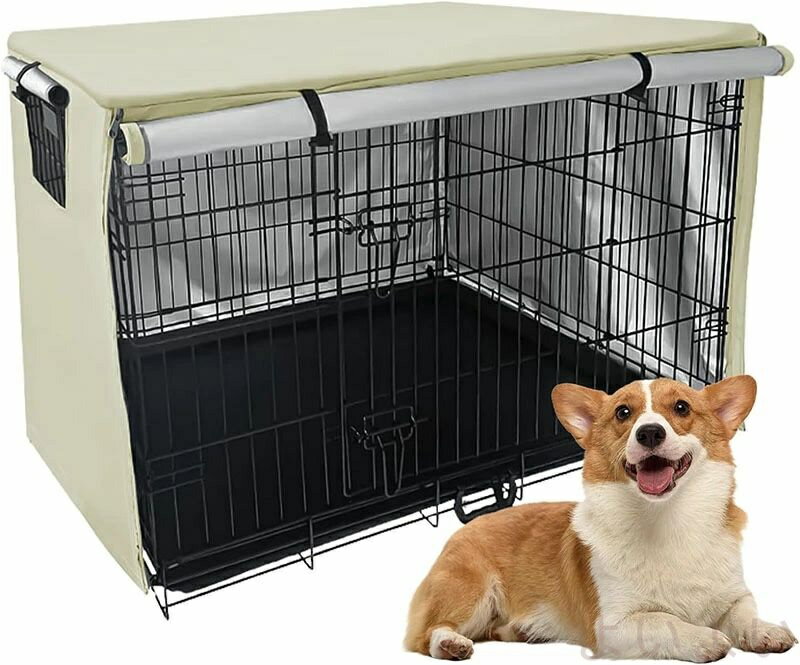 【送料無料】犬 ケージカバー 犬用 ケージ カバー 防寒 夏 通気 防音通気 水洗い可能 210Dオックスフォ..
