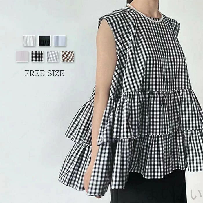 【送料無料】シャツ レディース ブラウス 夏 ティアードブラウス フレア シャツブラウス レディースブラウス トップス