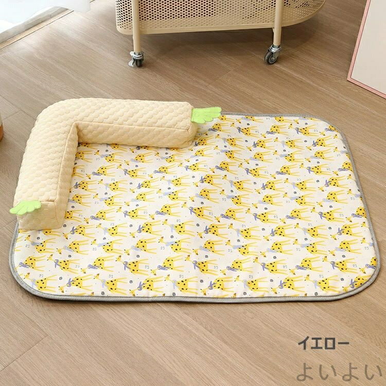 【送料無料】ペットベッド ひんやり 犬 猫 枕付きマット ペットクッション ベッド ...