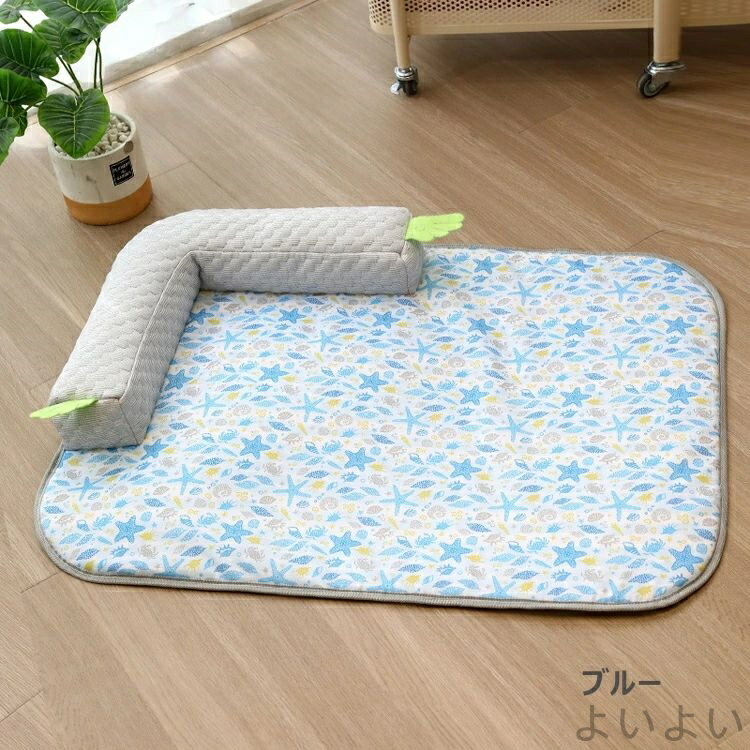 【送料無料】ペットベッド ひんやり 犬 猫 枕付きマット ペットクッション ベッド ...