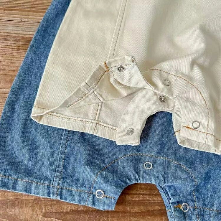 【送料無料】デニム サロペット ロンパース ベビー服 男の子 カバーオール 赤ちゃん服 子供服 フォーマル カジュアル 春 秋 出産祝い 新生児 3