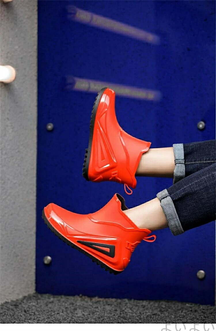 【送料無料】レインシューズ メンズ ショート レインブーツ 防水シューズ 超軽量 履きやすい ガーデニング スニーカー風 防滑 完全防水 雨靴