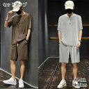【送料無料】セットアップ メンズ 夏 ジャージ 上下セット スウェット セットアップ Tシャツ ハーフパンツ メンズ 半袖 夏 ルームウェア 部屋着 ゆったり ...