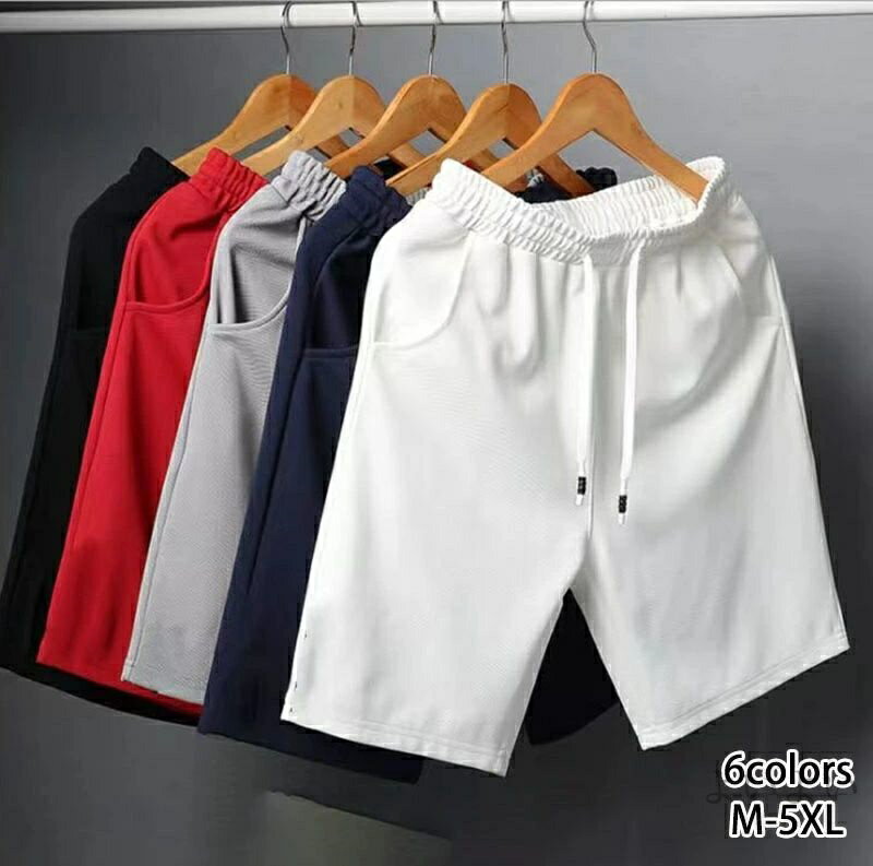 Nylon Shorts - 【送料無料】メンズ トレーニングウェア ハーフパンツ 5分丈 クールメッシュ 涼しい 吸湿性 速乾性 ポケット付き シルク 網孔 通気　接触冷感