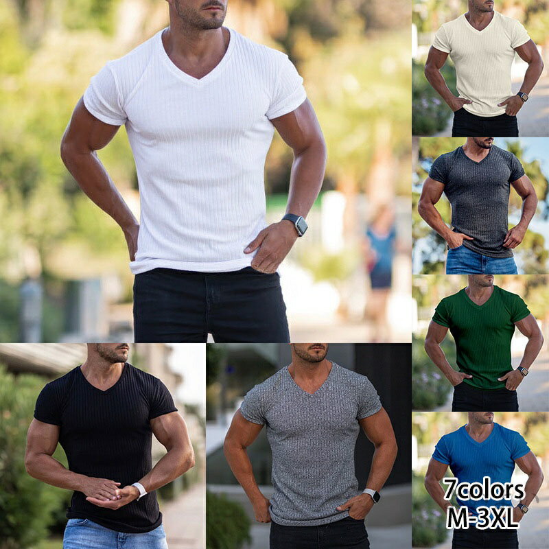 樂天商城 - 【送料無料】Tシャツ メンズ 夏服 メンズ tシャツ 無地 Tシャツ 半袖 クルーネック vネック メンズ 服 無地Tシャツ カットソー 半袖Tシャツ ラックス