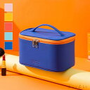 【送料無料】トラベルバッグ 化粧品バッグ メイクボックス 旅行 ファスナー 収納 ポケット メイクポーチ 大容量 収納力抜群 持ち歩き