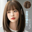 【送料無料】ウィッグ フルウィッグ ナチュラル 原宿 女性 普段使い セミロング ストレートウィッグ レディス かつら 小顔 耐熱 セミロング かつら 女性 医療用ウィッグ コ