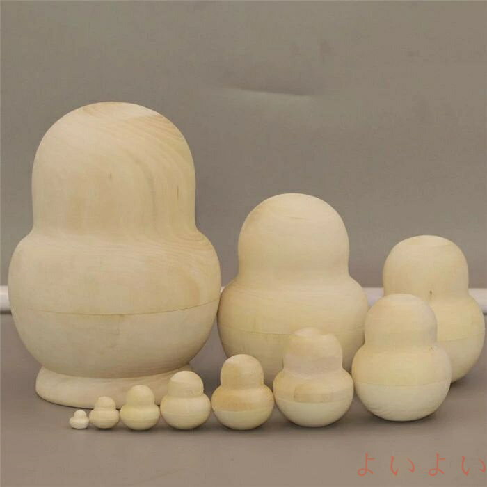 【送料無料】白木 ロシア 人形 マトリョーシカ クリスマス トールペイント 絵付け 手作り キット 白木..