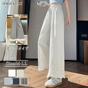 【送料無料】ペチパンツ パンツ ペチコート ボトムス レイヤード セミフレアパンツ レース ズボン ロング 体型カバー ゴム ワイド ホワイト ネイビー 大きい...