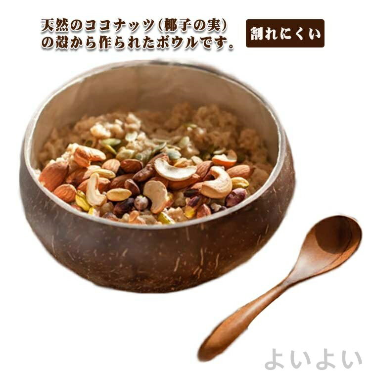 【送料無料】アクセサリー入れ インポート 小物入れ スープ シェルボウル 朝食 ココナッツ スプーン 食..