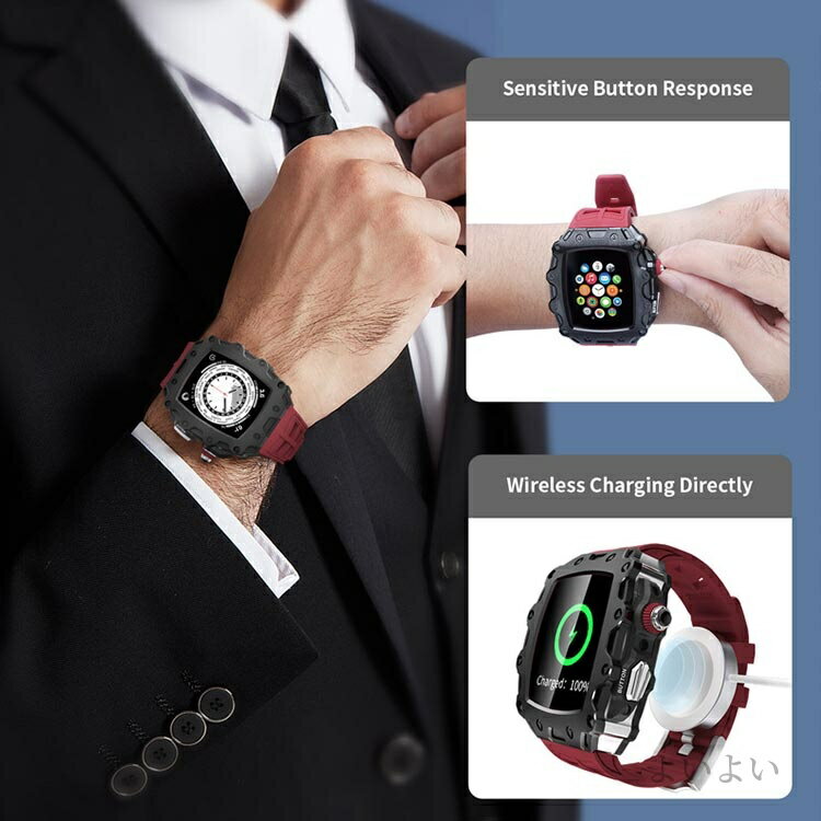 【送料無料】ステンレス アップルウォッチ カバー ケース 一体型 ステンレス バンド watch apple 全10色！アップルウォッチ