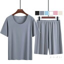 【送料無料】カップル 2点セット 接触冷感 パジャマ メンズ レディース 涼しい ルームウエア パジャマ 半袖 半ズボン パジャマレディース 上下セット 夏 涼...