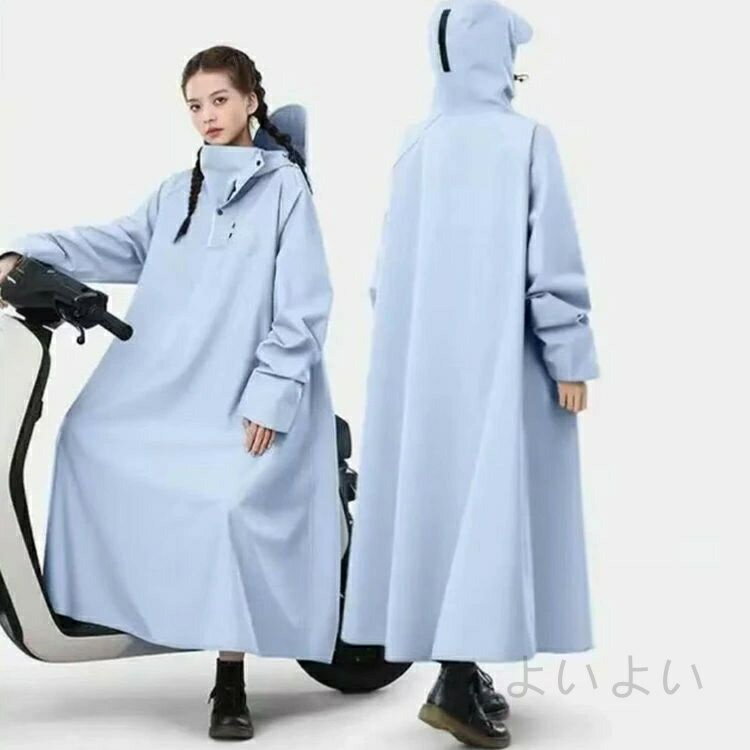 送料無料 レインコート 自転車 防風 カッパ 男女兼用 メンズ ロング ポンチョ リュック対応 防雨 防水 梅雨対策 原付ポンチョ レインポンチョ リュック対応 バイク 軽量
