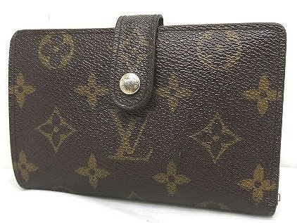 s23g-687x【中古】LOUIS VUITTON ルイウ゛ィトン ポルト モネ ビエ ウ゛ィエノワ モノグラム M61663 二つ折り財布【9800円以上で沖縄 離島も送料無料】