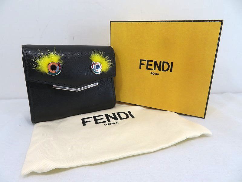 楽天市場】フェンディ バッグバグズ 二つ折り 財布 レザー 楽天市場】フェンディ バッグバグズ 二つ折り 財布 レザー
