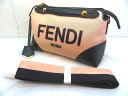 s24g-155x【中古】FENDI フェンディ　 バイザウェイ　ミディアム 8BL146 2WAY ハンドバッグ　ショルダーバッグ　ピンクxブラック【9800円以上で沖縄・離島も送料無料】