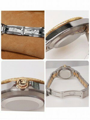 24k-474o【中古】【OH済】ROLEX　ロレックス SUBMARINER サブマリーナ デイト ブルーベゼル 40mm 16613 N番 アナログ自動巻き 腕時計 【送料無料】【9800円以上で沖縄・離島も送料無料】