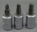 s24g-834x【中古】MAC TOOLS マックツール 3/8 トルクスソケット 3個セット T30 T40 T45【9800円以上で沖縄・離島も送料無料】