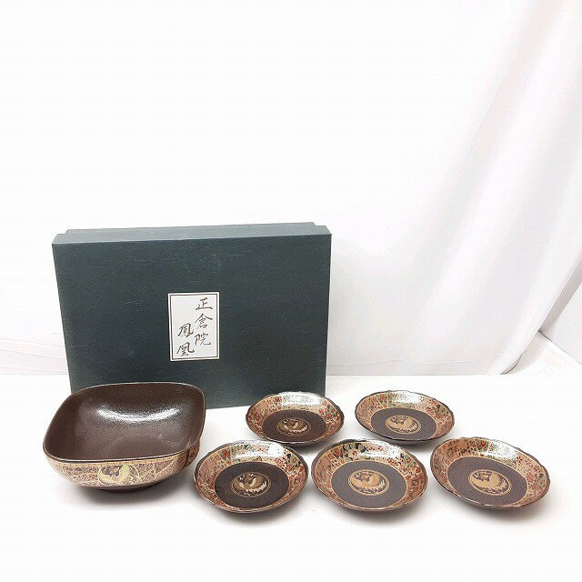 樂天商城 - 24k-808h【中古】【未使用品】正倉院　鳳凰　皿セット【9800円以上で沖縄・離島も送料無料】