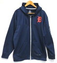 s24g-1270x【中古】Majestic マジェスティック MLB Therna BASE DETROIT TIGERS デトロイトタイガース フルジップパ...