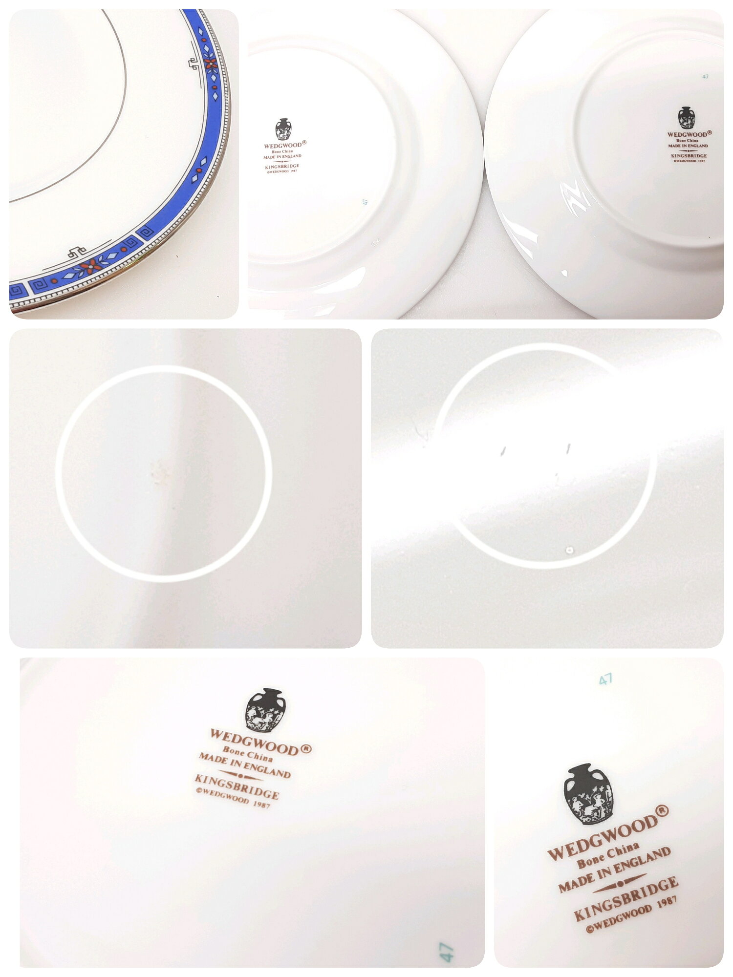 24k-852h【中古】【未使用品】WEDGWOOD ウェッジウッド　KINGSBRIDGE キングスブリ...